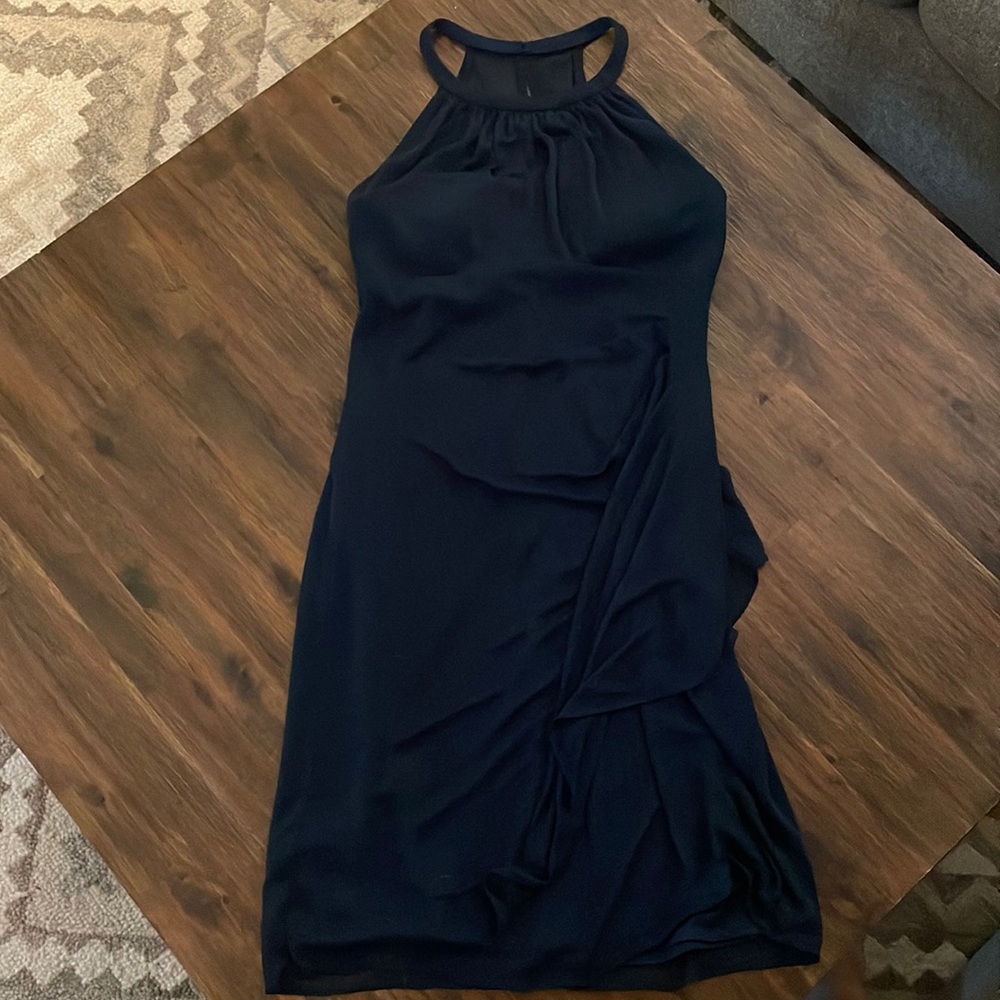 David’s Bridal bridesmaid dress size 8 navy